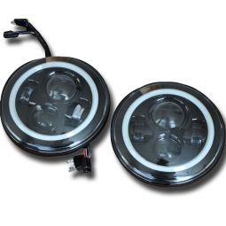 DV8 Offroad LED Projector Headlights w/o Halo and  w/ Halo